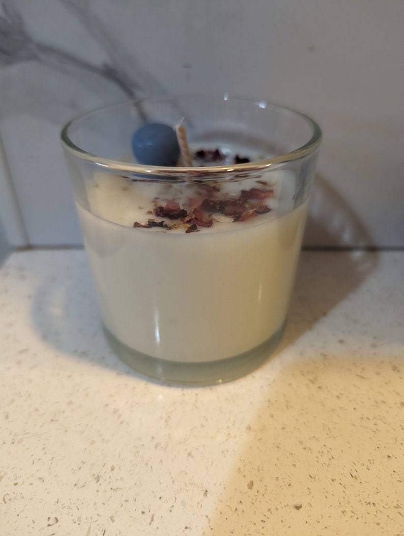 Ancestor candle / Spirit Guides Candle/ Divine Guidance Candle with Angelite